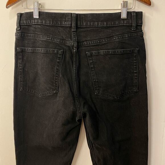 Reformation Black cotton Slim Straight Jeans 5 pocket size 31 womens - Picture 4 of 7